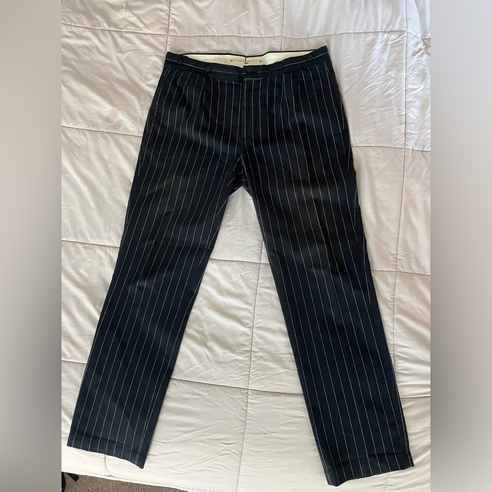 Vintage polo Ralph Lauren pinstripe trousers with side adjusters